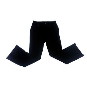 Simply Vera Vera Wang Womens Black Bootcut Stretch Pants Size L Career Trousers